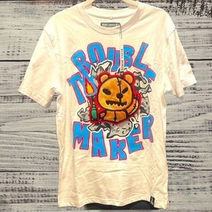 REBEL MINDS “TROUBLE MAKER” TShirt Sz-Sm